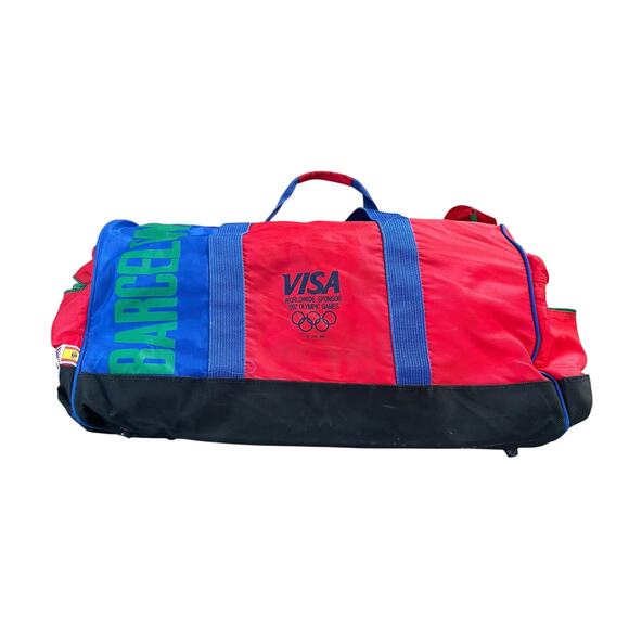 Vintage 90s 1992 Barcelona Olympics Duffle Bag VTG - Picture 2 of 8
